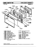 Oven door assembly