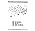Maytag GCRG750 broiler drawer diagram
