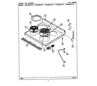Maytag CRE7600ACL top assembly diagram