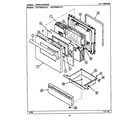 Maytag CRE8400ACW door/drawer diagram