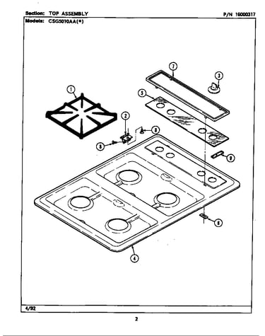 Top assembly