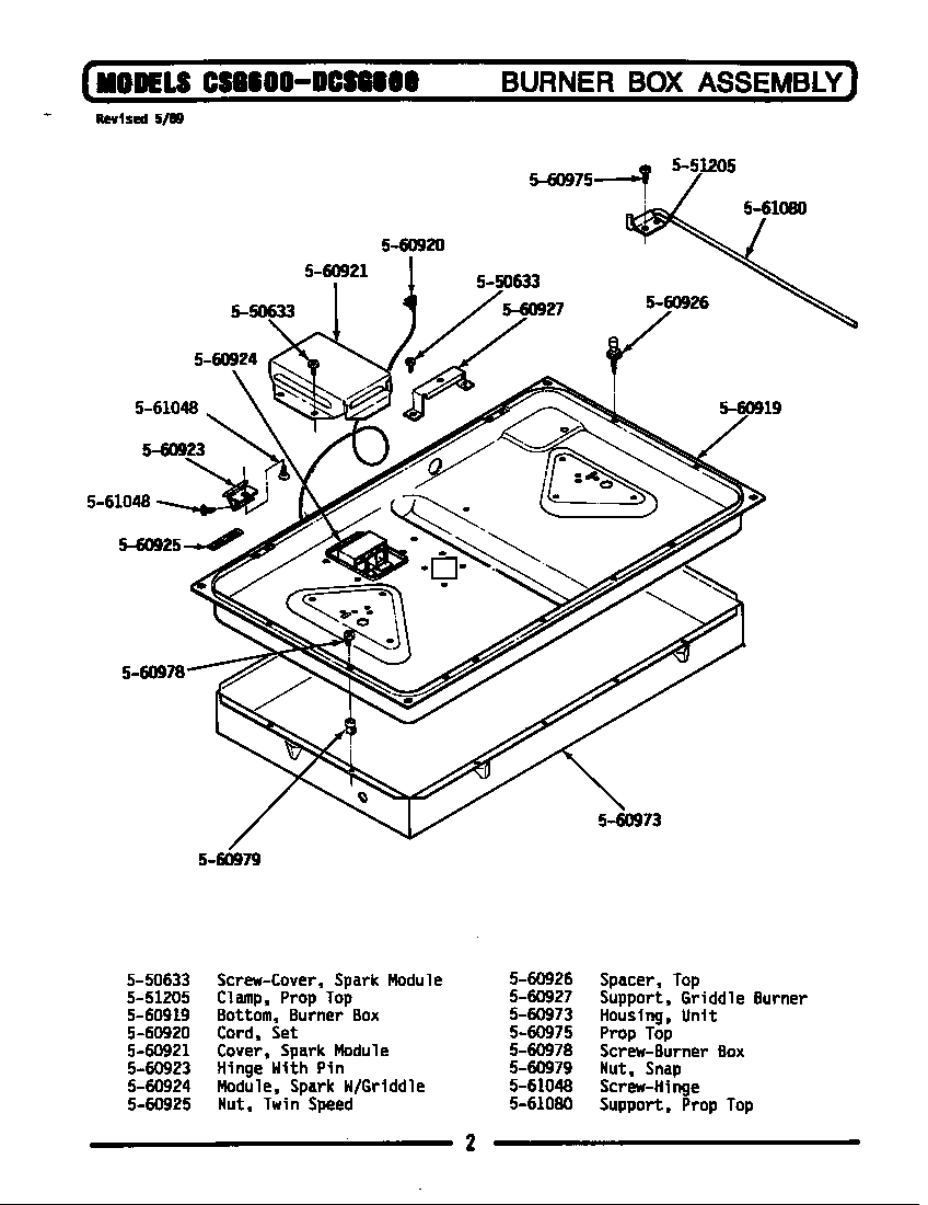 BURNER BOX ASSEMBLY