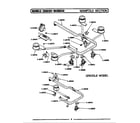Maytag CSG600 manifold section diagram