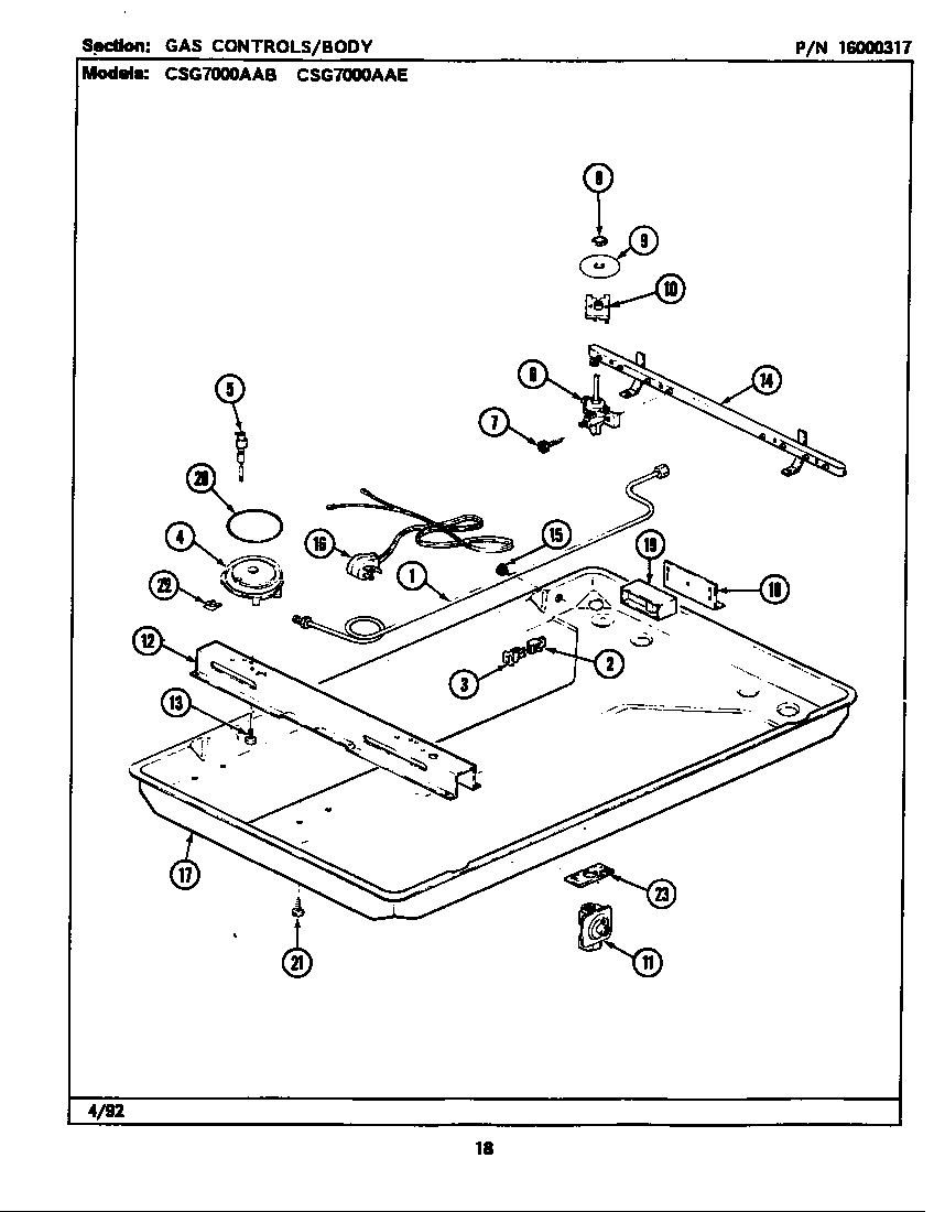 GAS CONTROLS/BODY