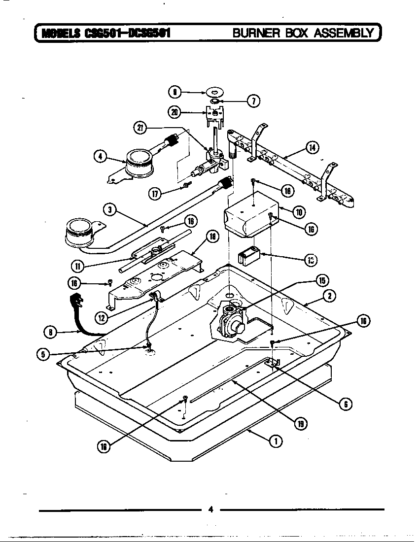 BURNER BOX ASSEMBLY