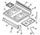 Maytag CRG9600AAW top assembly diagram