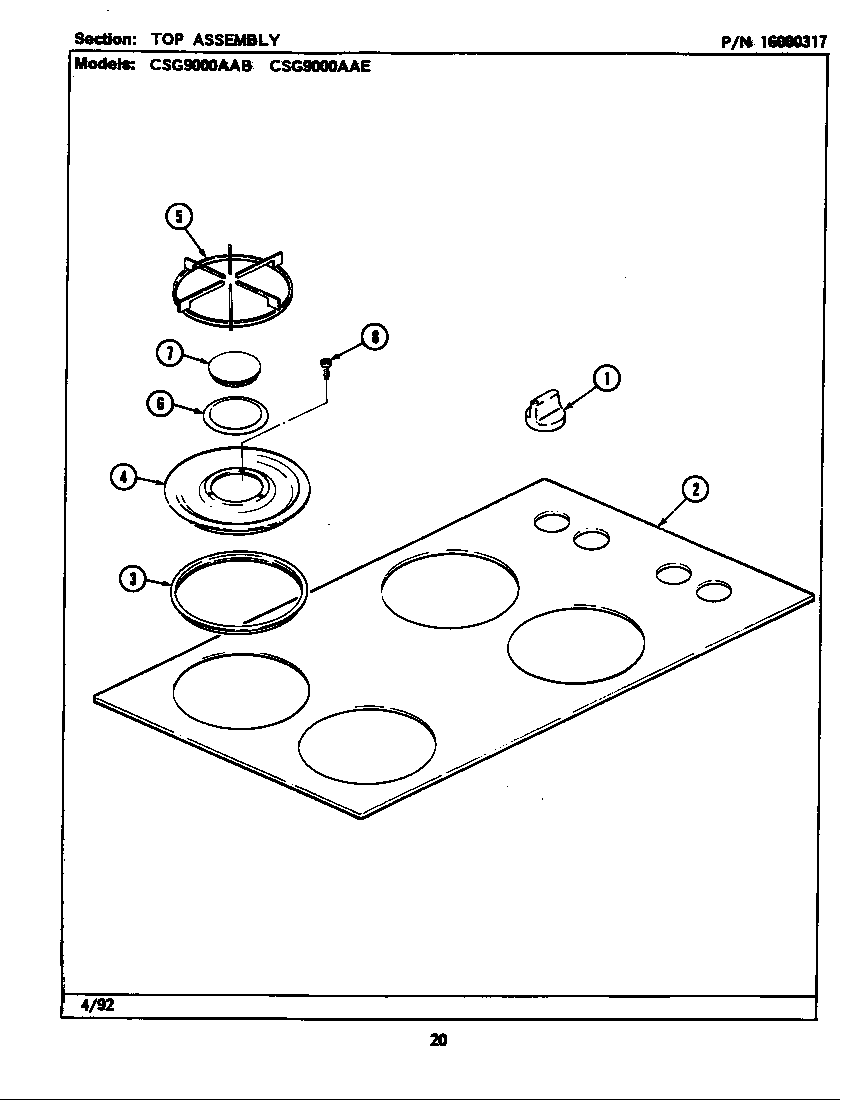 Top assembly