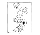 Maytag CDE8520ACB cooling & convection fan components diagram