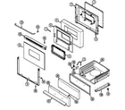 Maytag CRG7700AAW door/drawer diagram