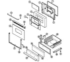 Maytag CRG7700AAW door/drawer (ser. pre. 18) (crg7700aal) (crg7700aaw) diagram