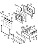 Door/drawer (ser. pre. 18) (crg7700aal) (crg7700aaw)