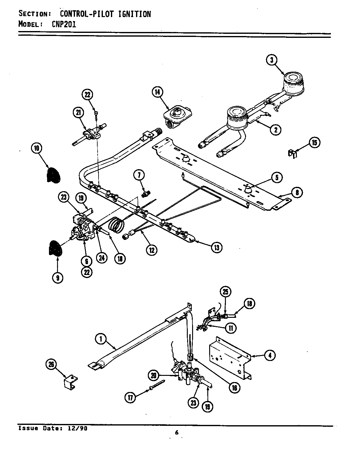 Control (pilot ignition) (cnp201) (lcnp201)