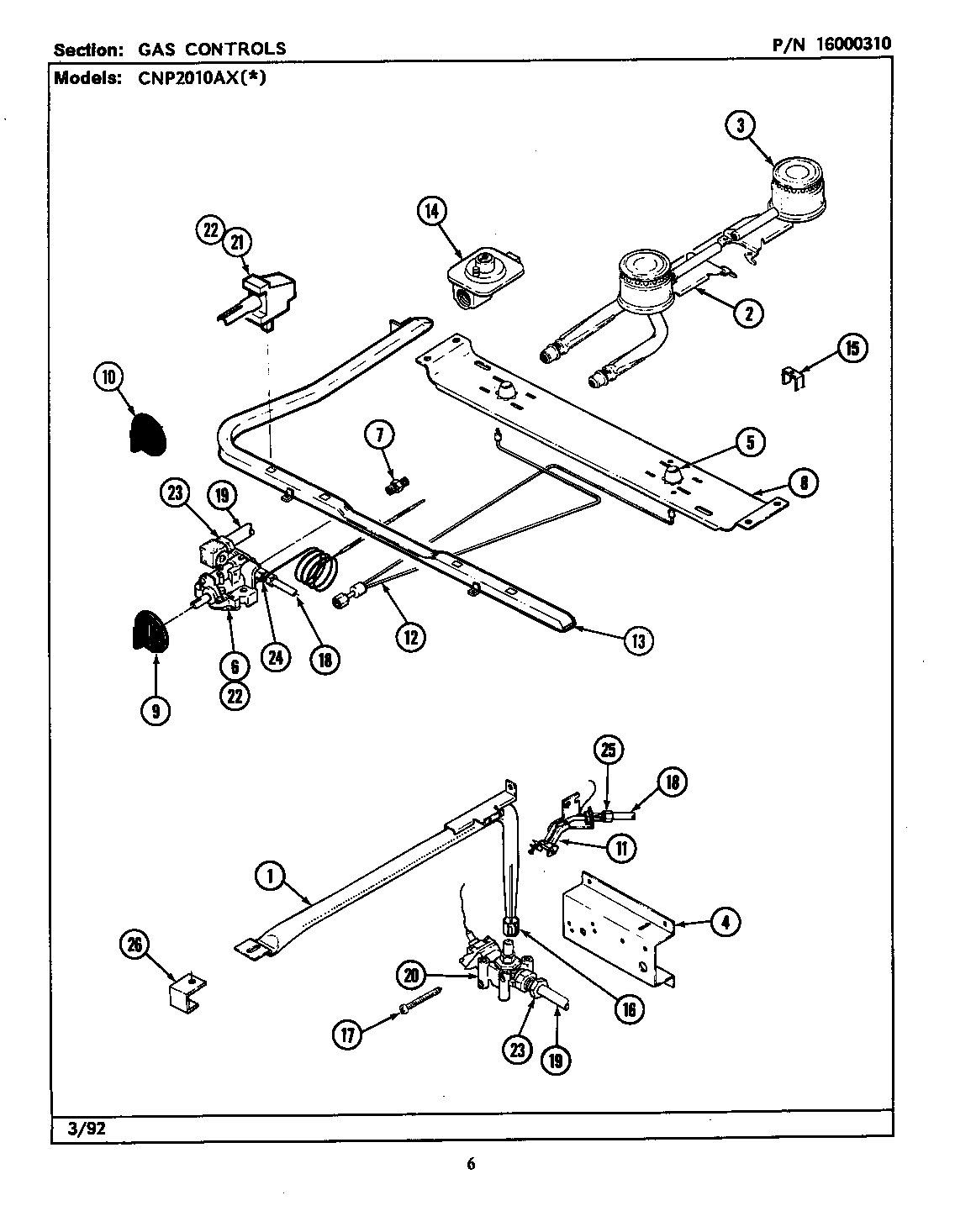 GAS CONTROLS (CNP2010AX*) (CNP2010AXL) (CNP2010AXW)