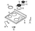Maytag CRE8700ADE top assembly diagram