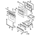Maytag CRE7700BDE door/drawer (serial prefix 13) diagram