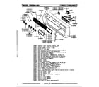 Maytag CRE300 control panel diagram