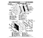 Maytag LCRE300 door assembly diagram