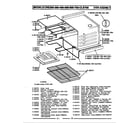 Maytag CRE350B oven assembly diagram