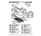 Maytag CRE600B door assembly diagram
