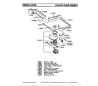 Maytag LCLE700 auxiliary blower assembly diagram