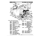 Maytag LCLE700 base assembly & components diagram