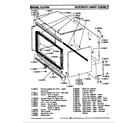 Maytag LCLE700 microwave cabinet assembly diagram