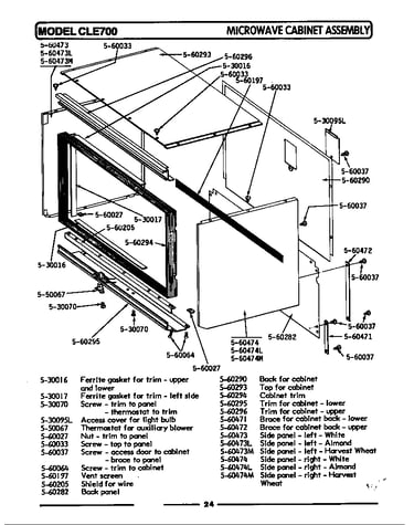 Microwave cabinet assembly