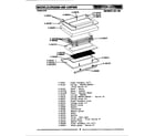 Maytag CRG400 door assembly diagram