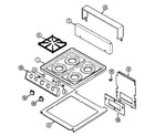 Maytag CNP2010BXW top assembly diagram