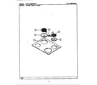 Maytag CRE305 top assembly diagram