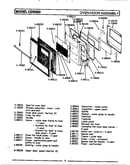 Oven door assembly