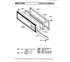 Maytag CDE850 door assembly-lower diagram