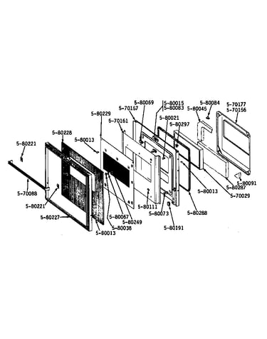 Oven door assembly