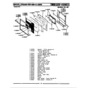 Maytag GCLG600 oven door assembly diagram