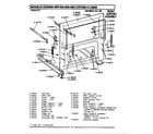 Maytag CLG600 front support assembly diagram