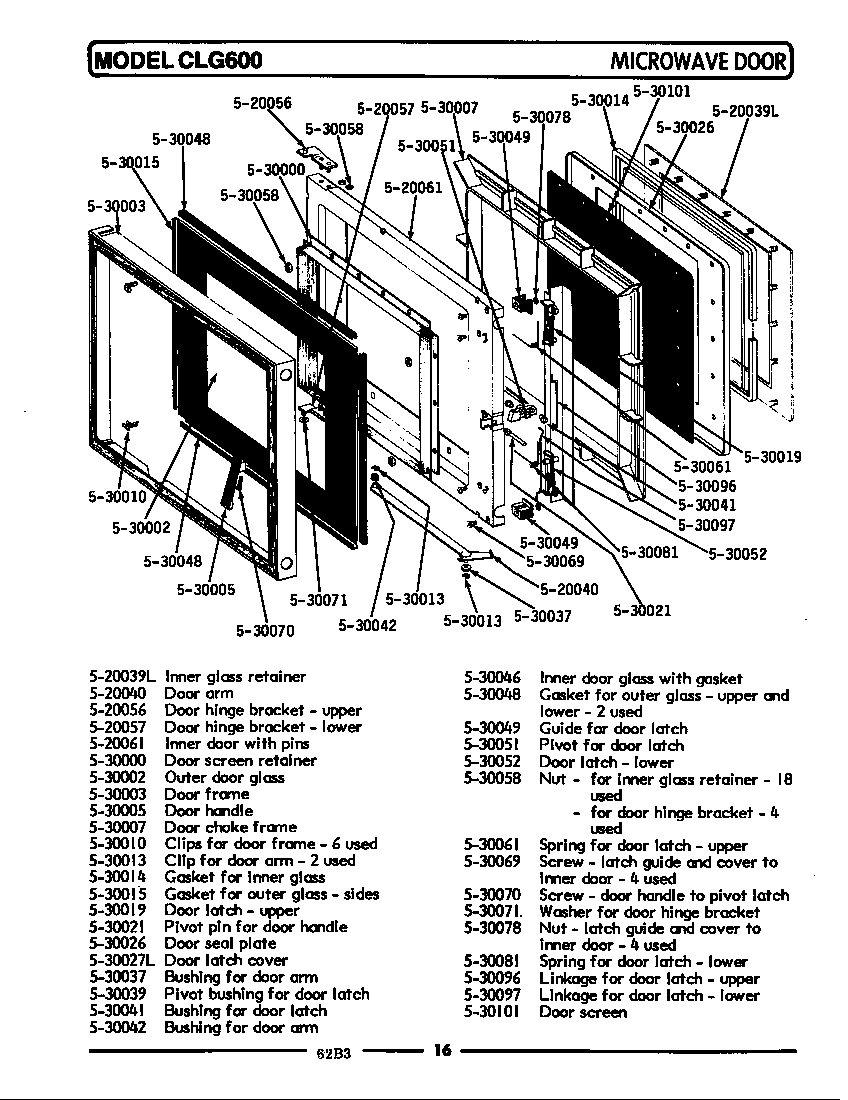 Microwave door