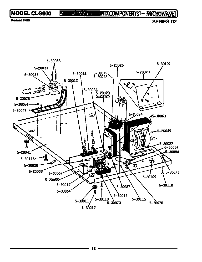 BASE ASSEMBLY & COMPONENTS - MICROWAVE