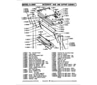 Maytag LCLG600 microwave base & support assembly diagram