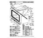 Maytag LCLG600 microwave cabinet assembly diagram