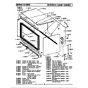 Maytag GCLG600 microwave cabinet assembly diagram