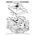 Maytag GCLG600 cavity & components diagram
