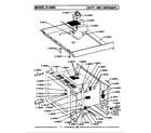 Maytag CLG600 cavity & components diagram