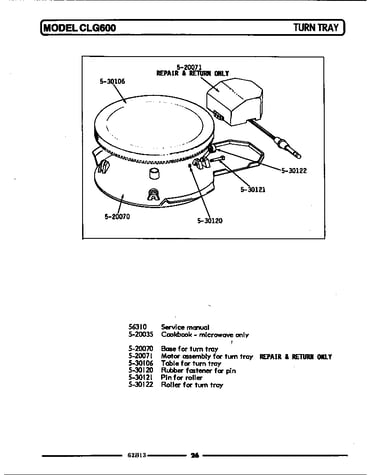 Turn tray
