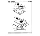 Maytag CRE683 top assembly diagram