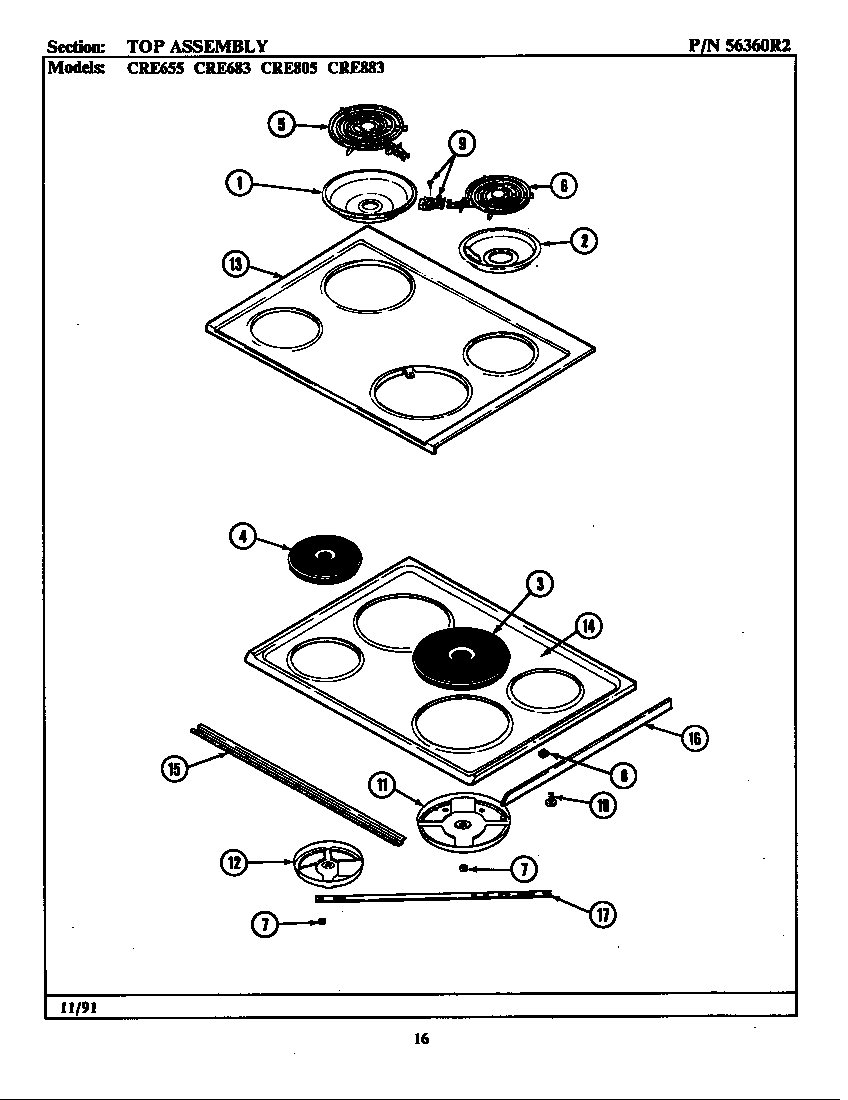 Top assembly