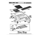 Maytag CDE851 top assembly diagram