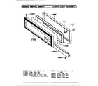Maytag CDE851 door assembly-lower diagram