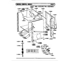 Maytag CDE851 body/cooling fan assembly diagram