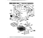 Maytag CDE851 oven cavity & components diagram