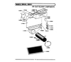 Maytag CDE851 air duct/blower components diagram